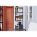 Ver imagem 2 de Estante 6 Prateleiras Com Estrutura de Aço Artetube 180x63 Art in Móveis