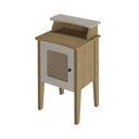 Ver imagem 4 de Mesa de Apoio Retangular Artely Charlote 4519 Carvalho/Off White