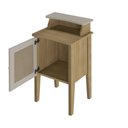 Ver imagem 6 de Mesa de Apoio Retangular Artely Charlote 4519 Carvalho/Off White
