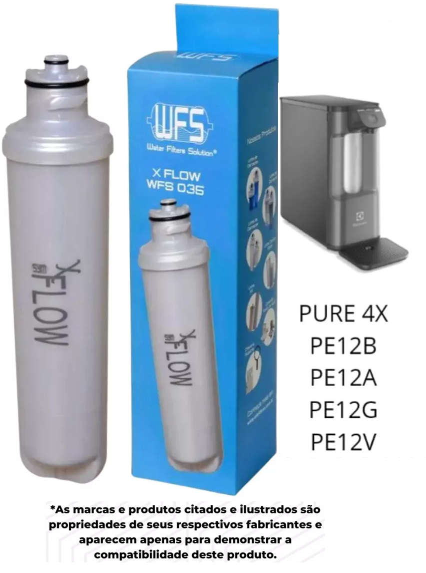 Filtro Refil Purificador de Água Compatível Acqua Pure Pe12b Pe12a Pe12g Pe12v Ph41 Pappca50 - 3
