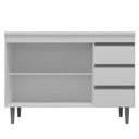 Ver imagem 3 de Balcão de Cozinha Andréia com Tampo 100 Cm Branco – Ajl