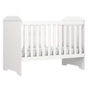 Ver imagem 2 de Berço Americano Mini Cama Mel com Cômoda Infantil Duda Branco Brilho – Phoenix Baby