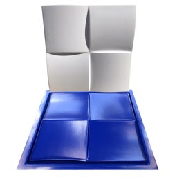 Forma 3D Gesso e Cimento ABS 1mm - Almofada 30x30 cm - 7