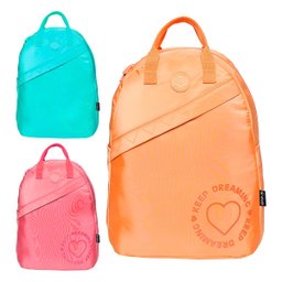 Mochila Escolar Juvenil de Costas Escolar Passeio Rosa - 2