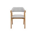 Ver imagem 2 de Cadeira Versalhes para Sala de Jantar e Estar Estofada Madeira Maciça Ad:facto Prata