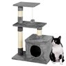 Arranhador de Gato 3 Andares Grande Casinha Aconchegante Brinquedo Confortável de Estimação Diversão - 1