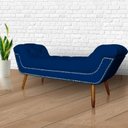 Ver imagem 2 de Recamier Sofá Divã Namoradeira Sienna 195cm King Suede