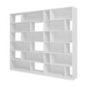 Ver imagem 2 de Estantes Livreiros Escritório Home Office 210x187,5cm com 24 Nichos Branco