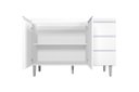 Ver imagem 4 de Kit Balcão Gabinete para Pia Andreia 120cm C/ Balcão Cooktop 4 ou 5 Bocas - Ajl Móveis