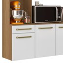 Ver imagem 6 de Cozinha Suspensa 6 Portas 163 Cm Mdp Carol Armoveis - Atacama Branco