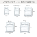 Ver imagem 6 de Cobre Leito 200 Fios Tinto Chambret Kacyumara Chumbo Queen 240x260cm