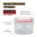 Ver imagem 2 de Mini Multiprocessador Triturador Manual 2 Lâminas Inox Alho