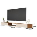 Ver imagem 3 de Rack Suspenso para Tv até 72 Polegadas Nicho 1.8 Nature/off White – Giga Móveis