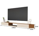 Ver imagem 3 de Rack Suspenso para Tv até 72 Polegadas Nicho 1.8 Nature/off White – Giga Móveis