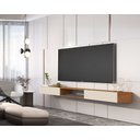 Ver imagem 2 de Rack Suspenso para Tv até 72 Polegadas Nicho 1.8 Nature/off White – Giga Móveis
