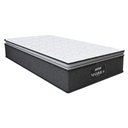 Ver imagem 1 de Colchão Solteiro GAZIN Molas Ensacadas 88x188x28cm Cinza/branco Suporta Até 120kg Cinza / Branco