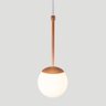 Pendente Globo Esfera de Vidro 12cm - Bronze - Vidro Branco - 4
