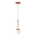 Ver imagem 1 de Pendente Globo Esfera de Vidro 12cm - Bronze - Vidro Branco