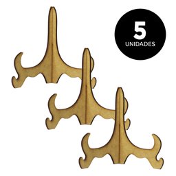 Kit Suporte de Prato em Mdf - Expositor Médio-azulejo/ Mdf/suporte Vertical para Prato/quadro - 2