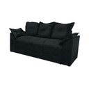 Ver imagem 1 de Sofá 3 Lugares Preto 601 Paris