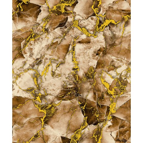 Papel de Parede Seven Marmorizado Dourado e Marrom