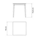 Ver imagem 3 de Mesa Diana Verde Oliva Tramontina 70cm em Polipropileno com Pernas de Madeira