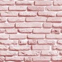 Ver imagem 2 de Papel de Parede Adesivo Tijolinho Rústico em Tons Rose 12m