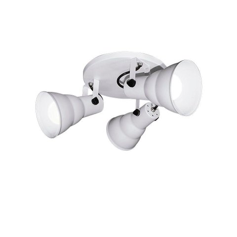 Spot de Sobrepor Hol Triplo Circular Direcionável 3xe27 Taschibra Bivolt Branco