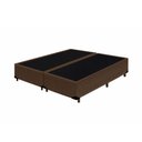 Ver imagem 1 de Base Box Casal Bipartido HomeQueen Suede Marrom 40x138x188