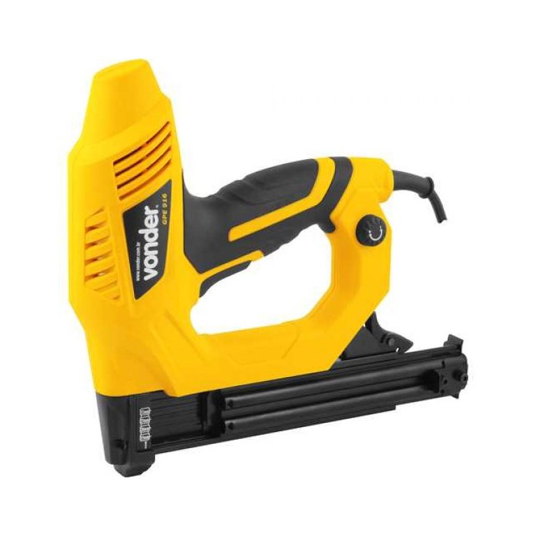 Grampeador Pinador Tapeçaria Madeira Eletrico 220v Profissional GPE 916 Vonder