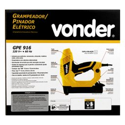 Grampeador Pinador Tapeçaria Madeira Eletrico 220v Profissional GPE 916 Vonder - 8