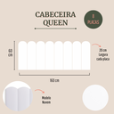 Ver imagem 2 de Cabeceira Queen Modulada Nuvem Cama Box Corino Branco