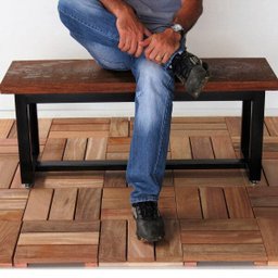 Deck em Placa de Madeira Modular Base Madeira 30cmx30cm Madersilva - 3