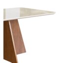 Ver imagem 4 de Mesa 1,60x0,90 com Vidro Canto Redondo Canela Off White