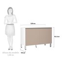 Ver imagem 2 de Balcão de Pia sem Tampo para Cozinha 120cm 2 Portas Pérola Luciane Móveis