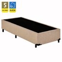 Ver imagem 2 de Cama Box Solteiro Suede + Colchão de Espuma D33 - Sereneprime - 88cm Bege