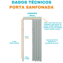 Ver imagem 3 de Porta Sanfonada Pvc 210x84cm Multilit