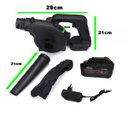 Ver imagem 4 de Soprador Aspirador Sem Fio Potente Bateria Recarregavel Sujeira Folhas Jardim Quintal Limpeza ideal 