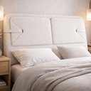 Ver imagem 3 de Cabeceira Cama Box Queen Estofada 160cm Mali P05 Bouclê Cru - Lyam Decor