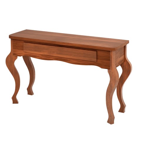 Aparador Para Sala Imperial Clássico Luis XV Barcelona 130 Cm 1 Gaveta Madeira Maciça Imbuia - RMI