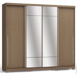 Guarda-Roupa Casal com Espelho 4 Portas de Correr D558 Kappesberg - 1 Guarda-Roupa Casal com Espelho 4 Portas de Correr D558 Kappesberg - 1
