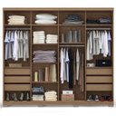 Ver imagem 2 de Guarda-Roupa Casal com Espelho 4 Portas de Correr D558 Kappesberg