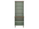 Ver imagem 3 de Cristaleira 80cm 2 Portas Vidro Balcão Mdf Cozinha Modulada Cor:mint com Ébano