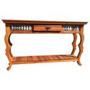 Ver imagem 3 de Aparador Rústico Em Madeira de Demolição Para Decoração Interna Libertas Rosas Artesanato Aparador C