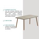 Ver imagem 4 de Mesa de Jantar Stellar Retangular 6 Lugares 1,60 X 0,90m Pr Cor:petra com Rosê