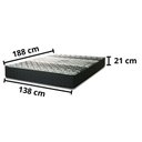 Ver imagem 5 de Conjunto Base Box Prince e Colchão Hellen 138x188 Preto/cinza