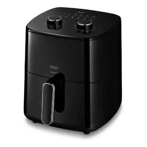 Fritadeira Elétrica Air Fryer Cinq Fry 5 Litros 1.500w Preto Elgin