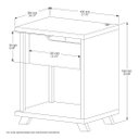 Ver imagem 3 de Mesa de Cabeceira Moderna Jb 1010 Nature Bechara