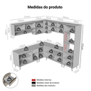 Ver imagem 6 de Armário de Cozinha Completa de Canto 445cm Crema Nice Madesa 01