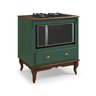 Balcão Cooktop Hannover 80cm com Nicho para Forno - 60716 Mmj-lz Lz-verde Musgo/imbuia - 1